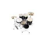 Batería mapex tornado negra con platos