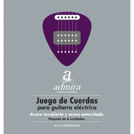 Juego cuerdas guitarra eléctrica admira acero recubierto y acero entorchado