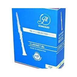 Caña clarinete gonzalez fof regular cut 3 1/2 - caja 10 unidades