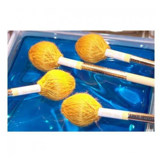 Baquetas vibráfono iñaki sebastian v6 (4 baquetas) staccatto amarilla