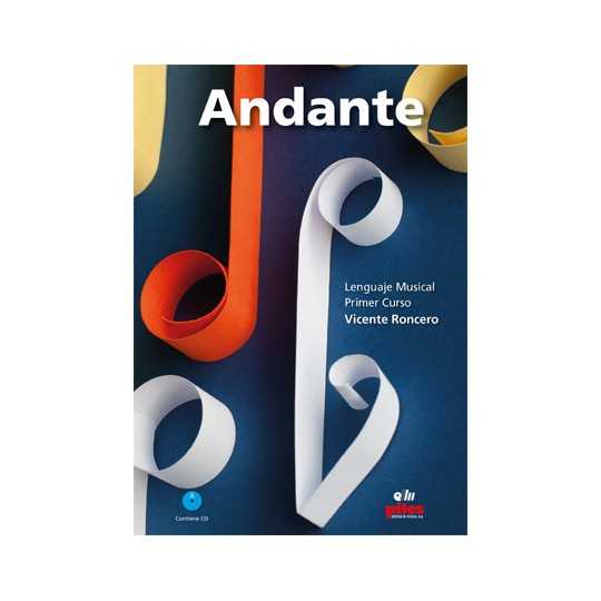 Andante lenguaje musical E. Elementales 1 + cd - Roncero, Vicente
