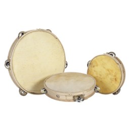 Pandereta simple 20 cm p/piel