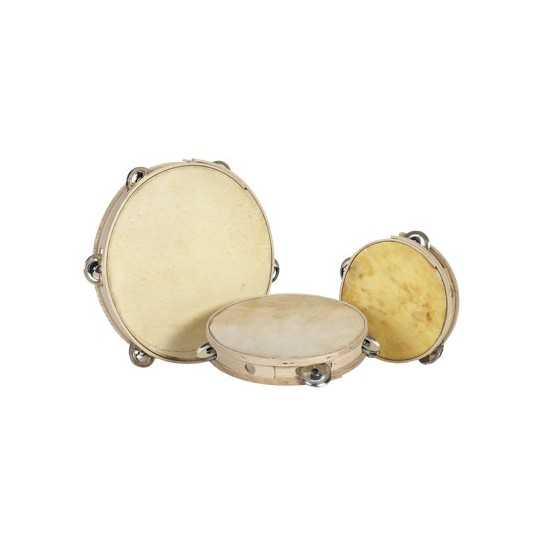 Pandereta simple 20 cm p/piel