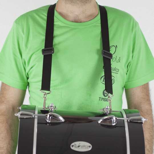 Correa bombo cruzada 4 mosquetón Ortolá