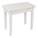 Banqueta piano/teclado de madera blanco