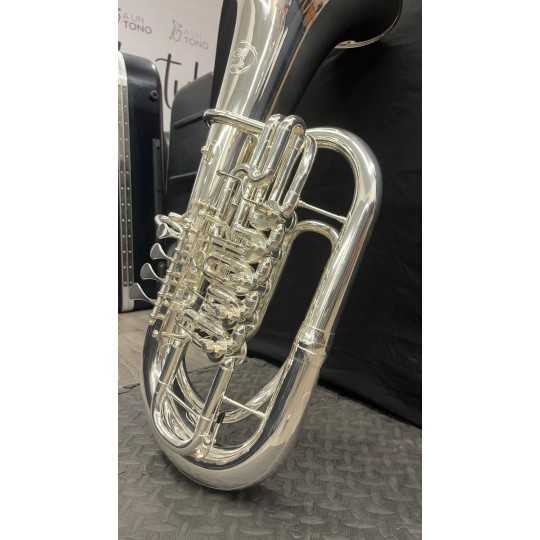 NUEVO Bombardino Sib Octavia Wessex ER700HP 4 + 1 cilindros plateado