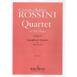 QUARTET IN BB MAJOR, CUARTETO SAXO - ROSSINI, GIOACCHINO/DITTRICH, TIBOR
