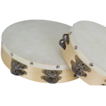 Pandereta sonaja doble 20 cm p/piel madera