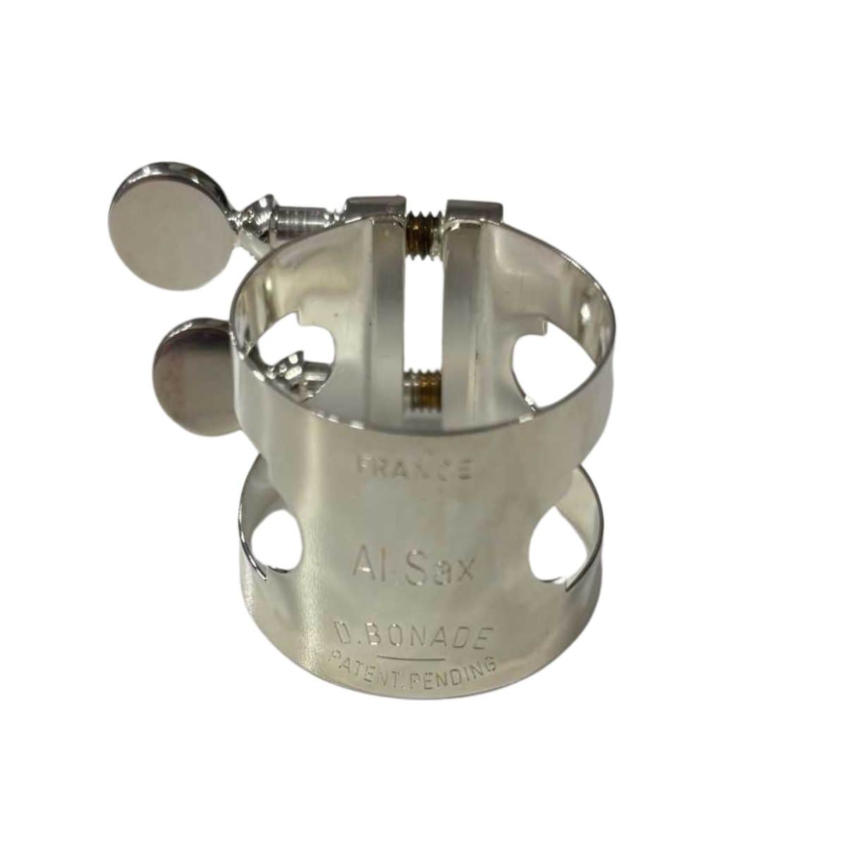 Abrazadera saxo alto Bonade plata