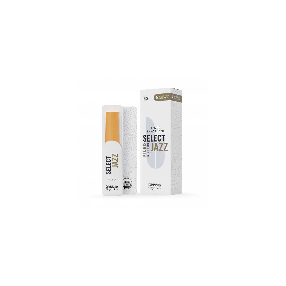 Caña saxo tenor D'Addario select jazz 3 soft filed organic