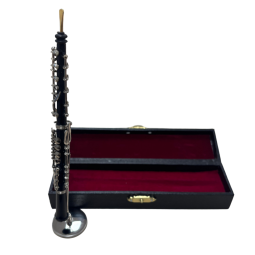 Miniatura oboe con soporte y estuche