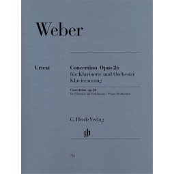 Concertino Op. 26 para clarinete y orquesta/ Red. piano Urtext (Verlag) - WEBER