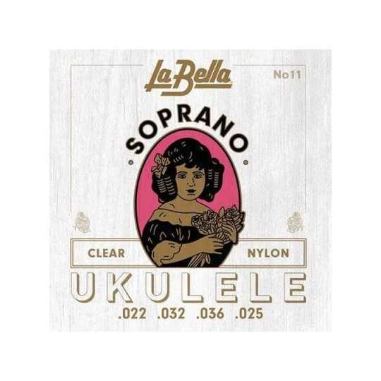 Juego Cuerdas Ukelele Soprano Y Concierto Nailon La Bella