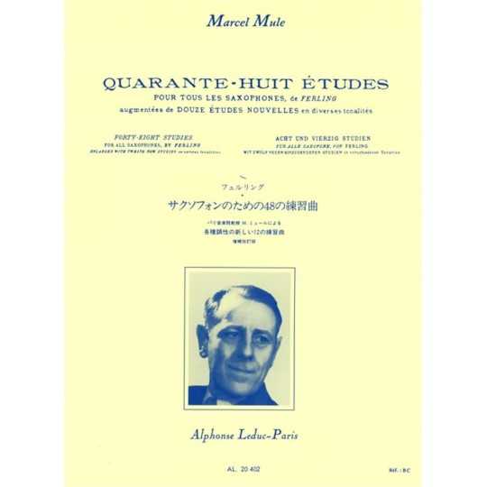 48 Etudes + 12 Etudes Nouvelles para todos los saxofones de Ferlin, F.W. por Mule, Marcel Ed. Leduc