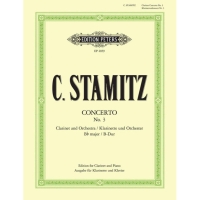 Concierto nº3 para clarinete y piano de Stamitz, C. Ed. Edition Peters