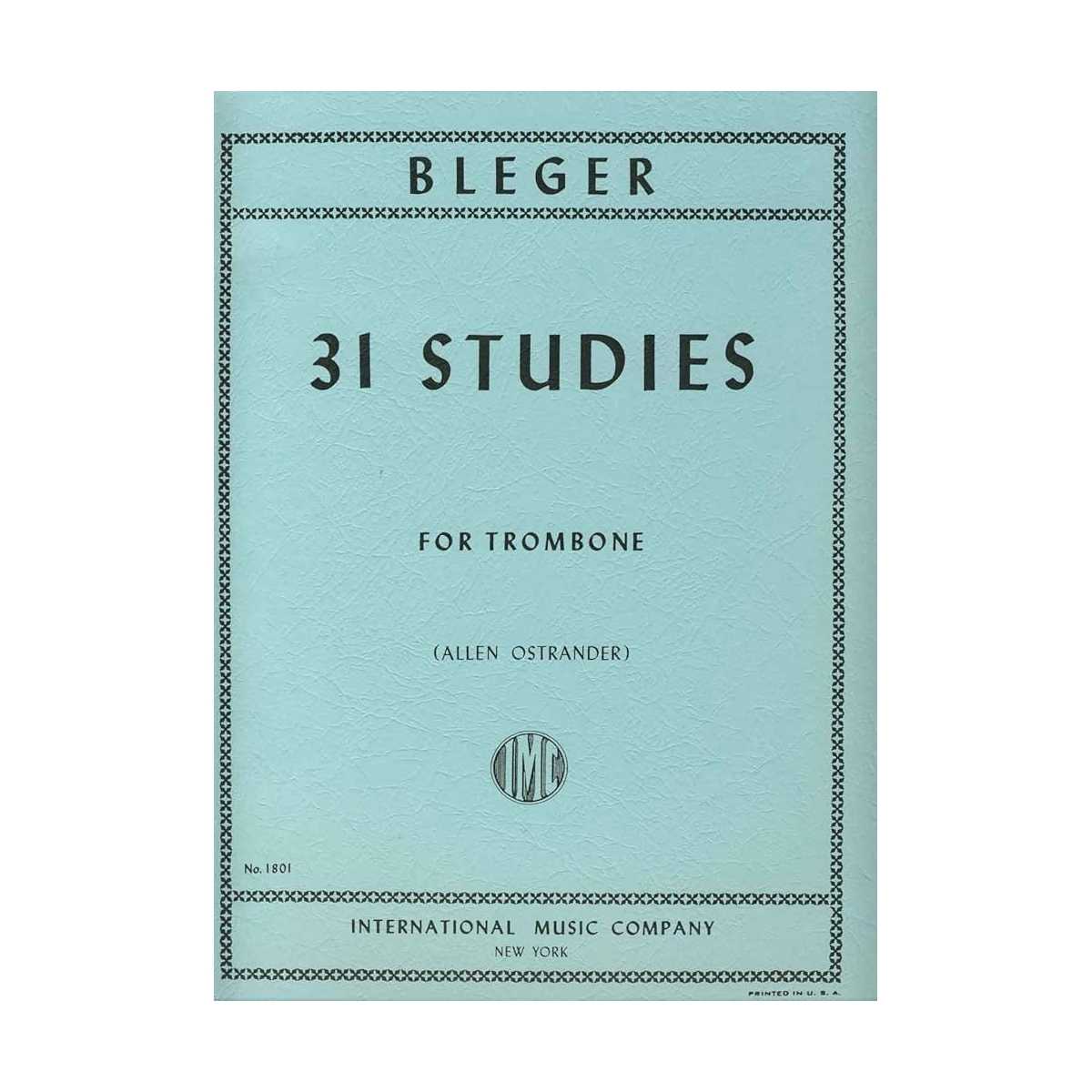 31 Estudios Brillantes para trombón - BLEGER M.