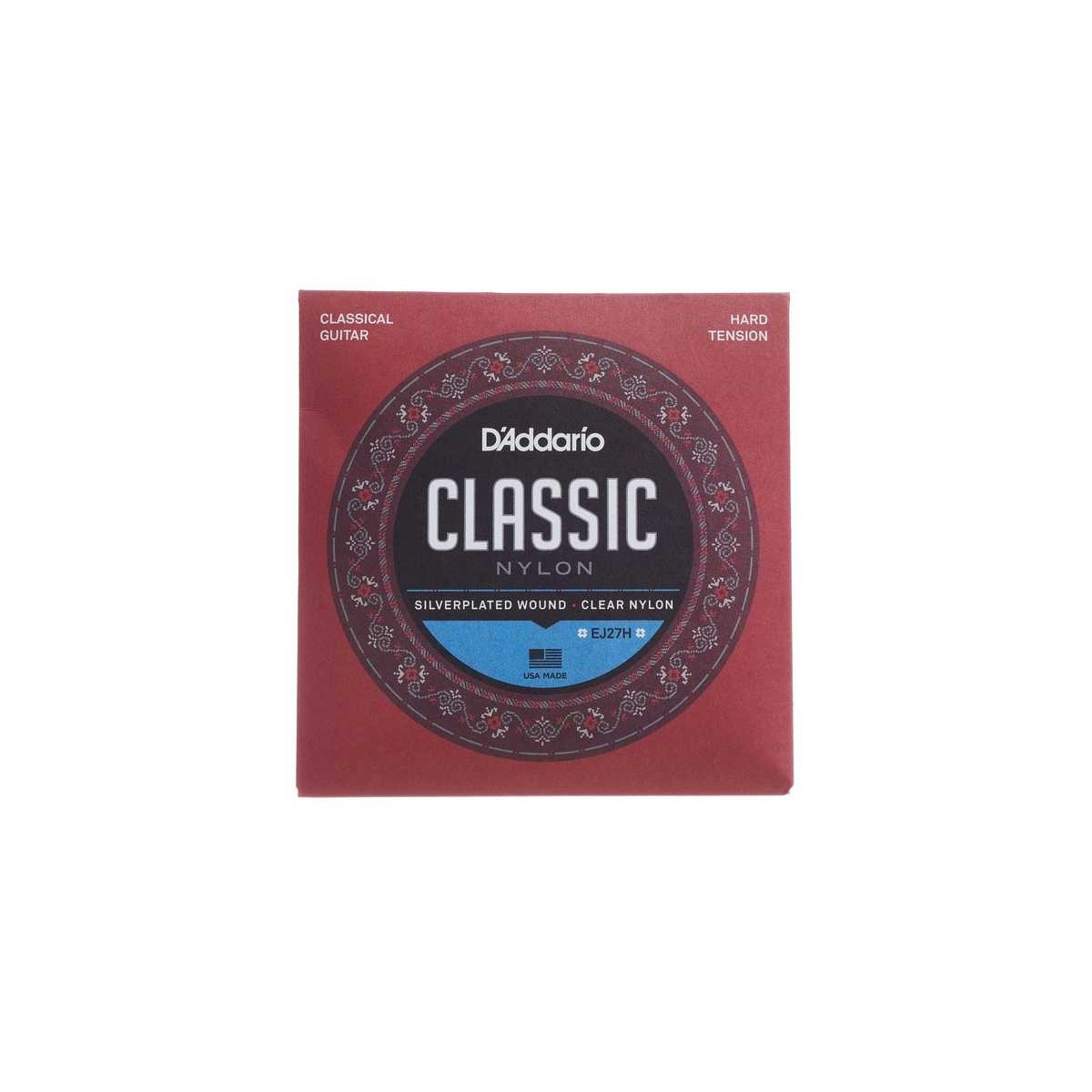 Juego cuerdas guitarra clásica D'Addario EJ-27H Tensión Fuerte