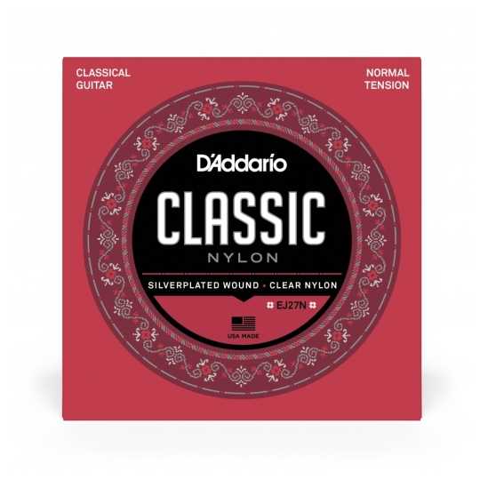 Juego cuerdas guitarra clásica D'Addario EJ-27N tensión normal
