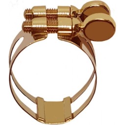 Abrazadera saxo barítono Bonade invertida dorada dark gold