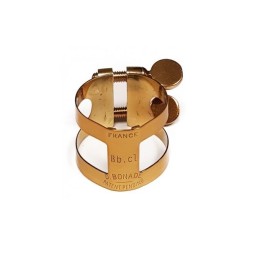 Abrazadera clarinete Bonade invertida dorada dark gold