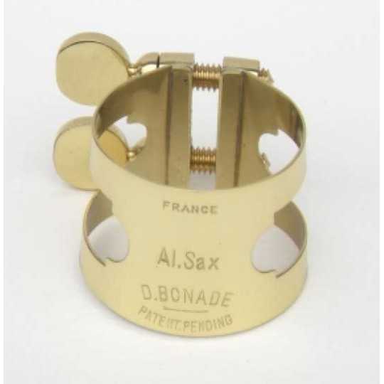 Abrazadera saxo alto Bonade dorada dark gold